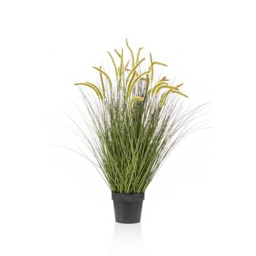 Artificial foxtail grass CAREL with panicles, green, 3ft/100cm