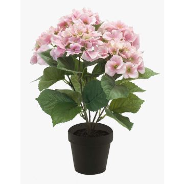 Artificial hydrangea JONE, light pink, 16"/40cm