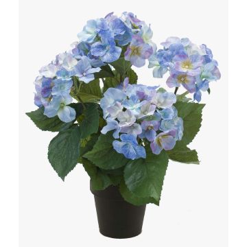 Artificial hydrangea JONE, blue, 16"/40cm