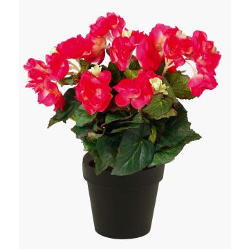 Artificial begonia DOBRADA, pink, 12"/30cm