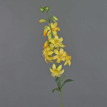 Artificial tiger lily KAZUKO, yellow, 3ft/95cm