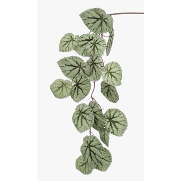 Artificial begonia rex spray MEIRA, green-grey, 4ft/110cm