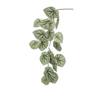 Artificial begonia rex spray MEIRA, green-grey, 4ft/110cm Artificial begonia rex spray MEIRA, green-grey, 4ft/110cm