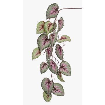Artificial begonia rex spray MEIRA, green-light pink, 4ft/110cm