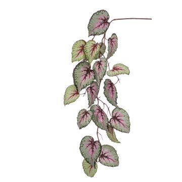 Artificial begonia rex spray MEIRA, green-light pink, 4ft/110cm Artificial begonia rex spray MEIRA, green-light pink, 4ft/110cm