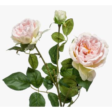 Artificial rose spray CALISTA, light pink, 24"/60cm