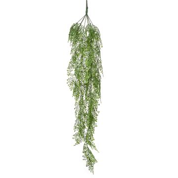 Artificial maidenhair fern hanging plant LEDA on spike, green, 3ft/105cm