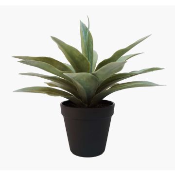 Plastic agave DESIREE, green, 8"/20cm, Ø10"/25cm