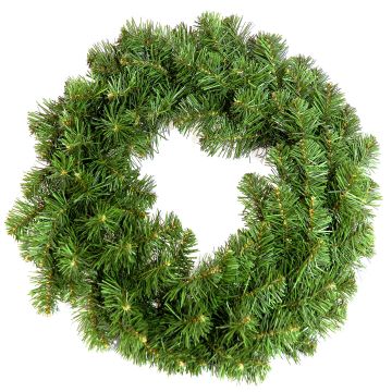Artificial fir wreath MARLOW, green, Ø24"/60cm