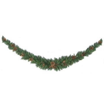 Artificial fir garland ALFRED, hardly inflammable, 6ft/180cm