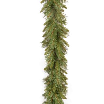 Artificial fir garland EDINBURGH, green, 9ft/275cm, Ø14"/35cm