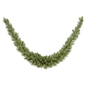 Artificial fir garland EDINBURGH, green, 9ft/275cm
