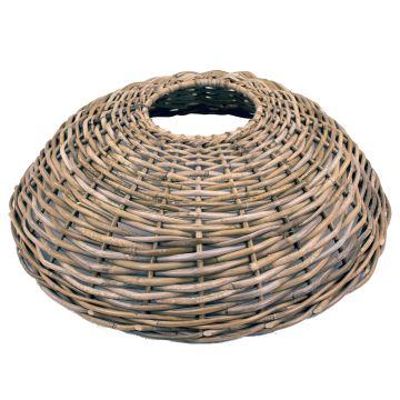 Christmas tree basket JERICHO made of rattan, grey-brown, 10"/25cm, Ø3ft/105cm