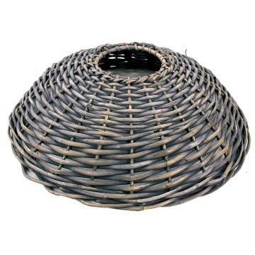 Christmas tree basket JERICHO made of rattan, grey, 8"/21cm, Ø34"/87cm