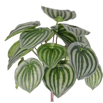 Artificial peperomia ALARA on spike, green, 10"/25cm