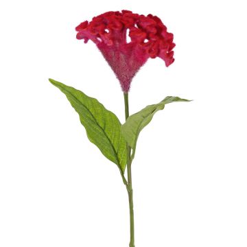 Artificial cockscomb ANUBIS, red, 24"/60cm, Ø5.1"/13cm