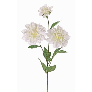 Artificial dahlia ANJULIKA, white, 30"/75cm, Ø2.4"-4.7"/6-12cm