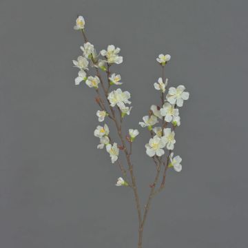 Artificial cherry blossom spray ARIELLE with flowers, white, 30"/75cm Artificial cherry blossom spray ARIELLE with flowers, white, 30"/75cm