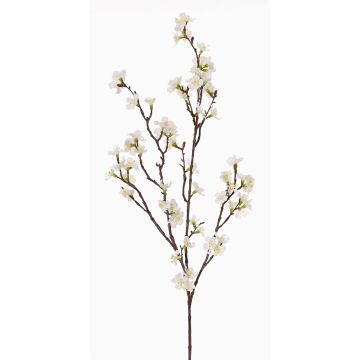 Artificial cherry blossom spray ARIELLE with flowers, white, 3ft/95cm
