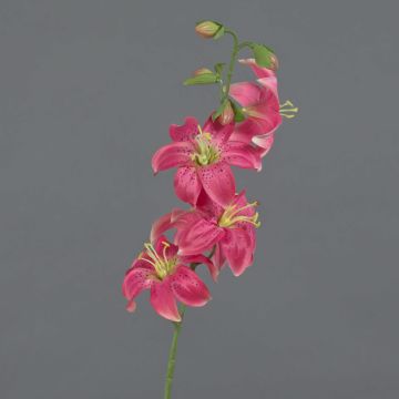 Artificial tiger lily ASHANTI, pink, 26"/65cm, Ø3.1"/8cm