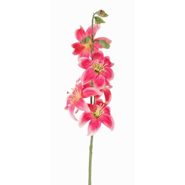 Artificial tiger lily ASHANTI, fuchsia, 24"/60cm, Ø3.9"/10cm