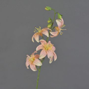 Artificial tiger lily ASHANTI, light pink, 26"/65cm, Ø3.1"/8cm