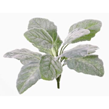 Artificial silver sage MELLIE on spike, green-white, 10"/25cm Artificial silver sage MELLIE on spike, green-white, 10"/25cm
