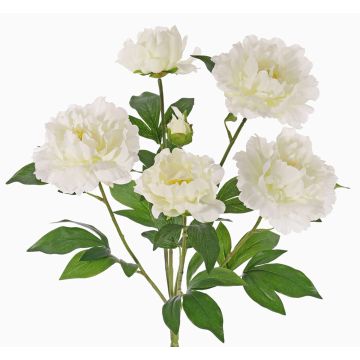 Artificial peony bush LYANA, spike, white, 18"/45cm, Ø12"/30cm Artificial peony bush LYANA, spike, white, 18"/45cm, Ø12"/30cm