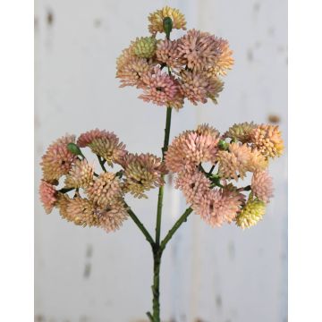 Artificial sedum branch JAROH, pink-green, 14"/35cm Artificial sedum branch JAROH, pink-green, 14"/35cm