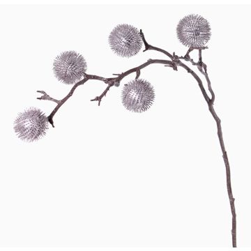 Artificial thistle branch ROBBY, silver, 3ft/100cm, Ø2.4"/6cm Artificial thistle branch ROBBY, silver, 3ft/100cm, Ø2.4"/6cm
