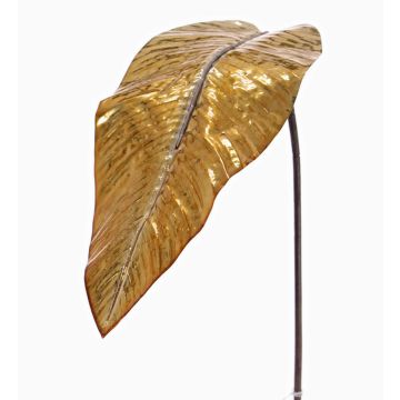 Artificial Indian shot leaf DEBY, gold, 37"/95cm Artificial Indian shot leaf DEBY, gold, 37"/95cm