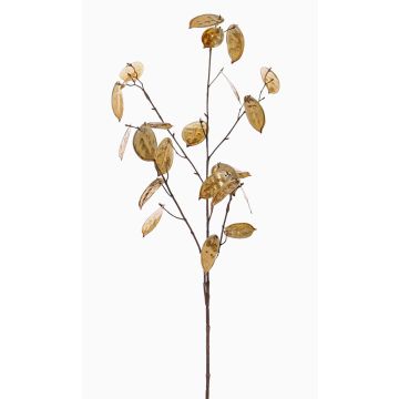 Artificial lunaria branch BAMBY, gold, 35"/90cm Artificial lunaria branch BAMBY, gold, 35"/90cm