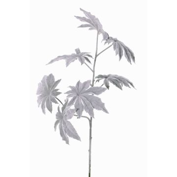 Artificial papaya branch NUBIE, frozen, grey, 28"/70cm