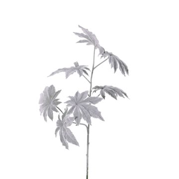 Artificial papaya Branch NUBIE, frozen, grey, 28"/70 cm