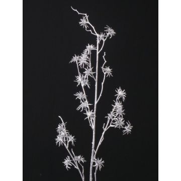 Artificial witch hazel spray TOBY, glitter, silver, 3ft/100cm