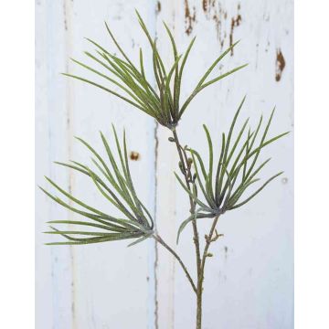 Artificial pine branch PEER, glitter, green, 20"/50cm Artificial pine branch PEER, glitter, green, 20"/50cm