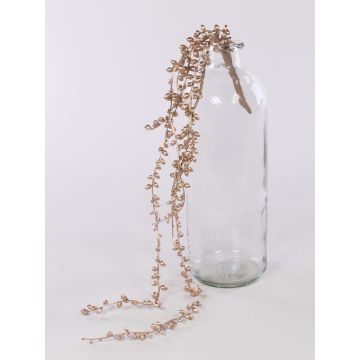 Artificial hanging plant Senecio SKERPA, spike, champagne, 30"/75cm