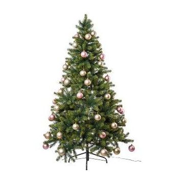 Artificial tree Fir APALMO, LEDs, pink-cream, 5ft/150cm