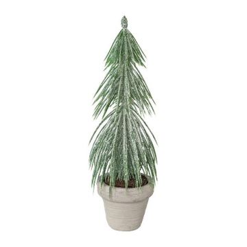 Artificial tree Pine ARAYO in decorative pot, frosted, 11"/27cm Artificial tree Pine ARAYO in decorative pot, frosted, 11"/27cm
