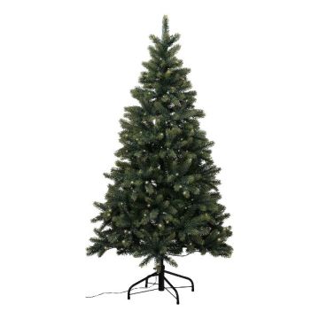 Artificial tree fir CUNDAY, LEDs, 5ft/150cm, Ø33"/85cm