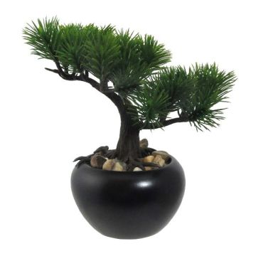 Artificial tree Bonsai pine tree FALKE with roots, ceramic pot, 8"/19cm Artificial tree Bonsai pine tree FALKE with roots, ceramic pot, 8"/19cm