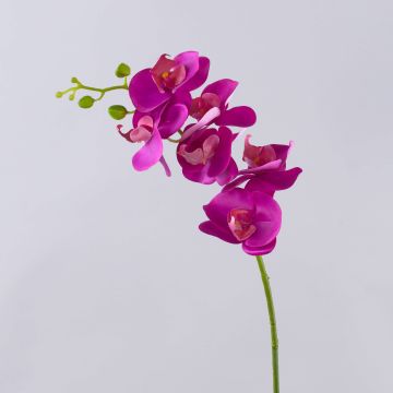 Artificial Phalaenopsis orchid spray OPHELIA, pink, 31"/80cm