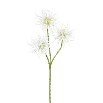 Decorative branch Globe thistle TRELMO, white, 18"/45cm Decorative branch Globe thistle TRELMO, white, 18"/45cm