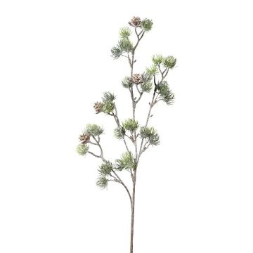 Decorative branch cedar SNALTI with pine cones, frosted, white-green, 26"/65cm Decorative branch cedar SNALTI with pine cones, frosted, white-green, 26"/65cm
