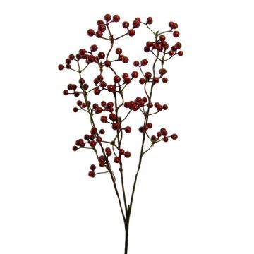 Decorative branch Gaultheria FLOMER, berries, red, 24"/60cm