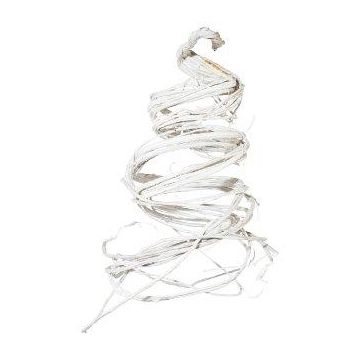 Decorative corkscrew willow garland TAVELI, white, 6ft/180cm Decorative corkscrew willow garland TAVELI, white, 6ft/180cm