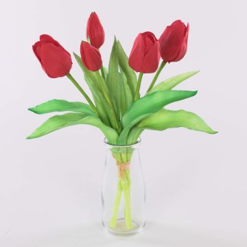 Artificial flowers Tulip bouquet LEANA, red, 12"/30cm, Ø8"/20cm Artificial flowers Tulip bouquet LEANA, red, 12"/30cm, Ø8"/20cm