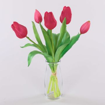 Artificial flowers Tulip bouquet LEANA, pink-green, 12"/30cm, Ø8"/20cm Artificial flowers Tulip bouquet LEANA, pink-green, 12"/30cm, Ø8"/20cm