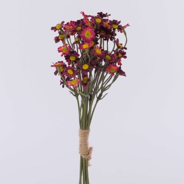 Artificial chrysanthemum bunch WEMKE, burgundy red, 14"/35cm Artificial chrysanthemum bunch WEMKE, burgundy red, 14"/35cm