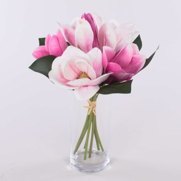 Artificial magnolia bouquet KAYLE, light pink-pink, 12"/30cm Artificial magnolia bouquet KAYLE, light pink-pink, 12"/30cm